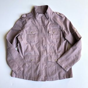 New Kensie Lavendar Utility Jacket twill